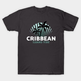 Caribbean island vibe palm tree T-Shirt